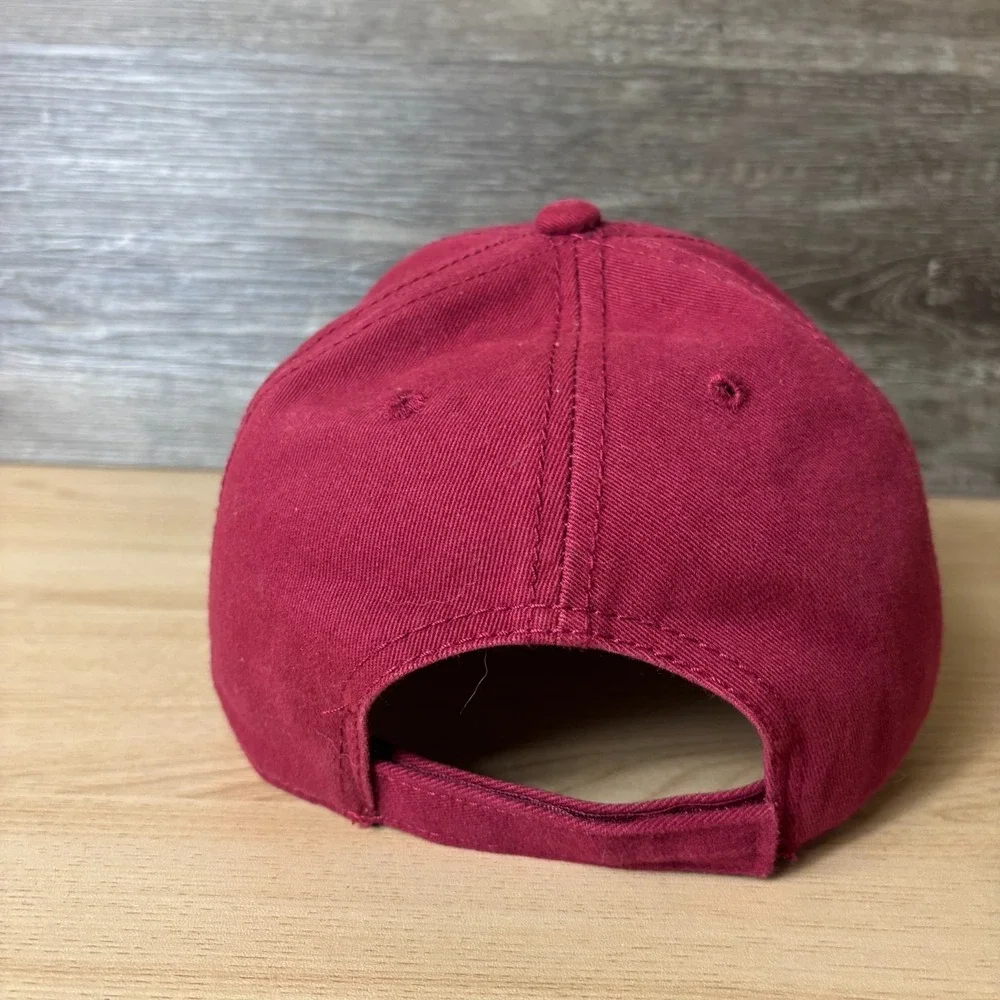 Cape Cod Hat Cap Strap Back Red White Logo Adjustable